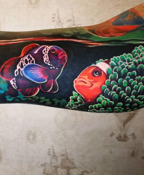 Bohemian Tattoo Arts - Realistic Tattoo Clown fish