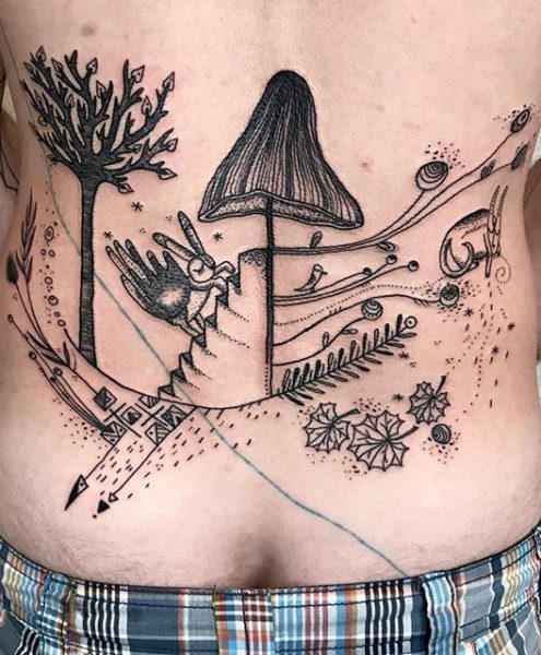 Spontaneously Organic Tattoo Style